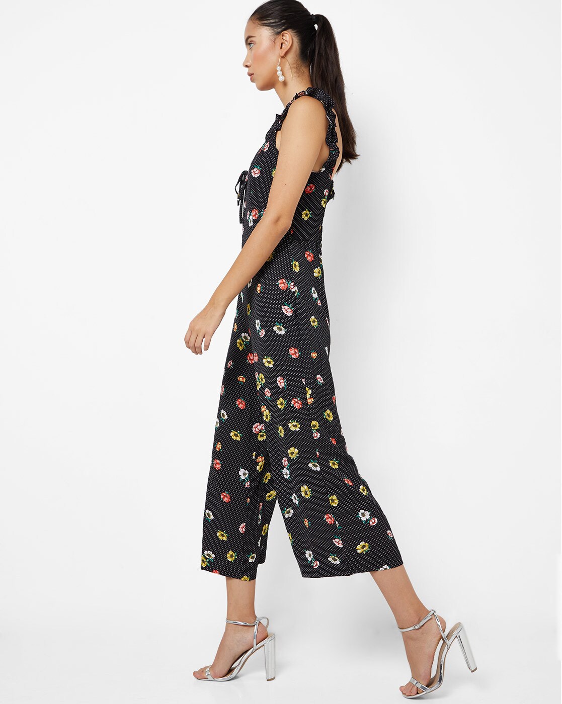 brave soul floral jumpsuit