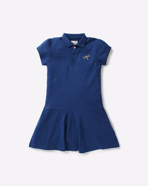 navy blue polo dress