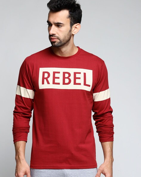 Buy Maroon Tshirts for Men by DILLINGER Online