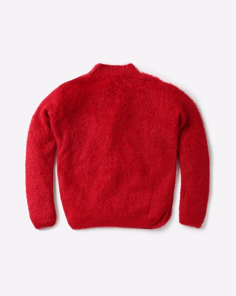 red heart jumper