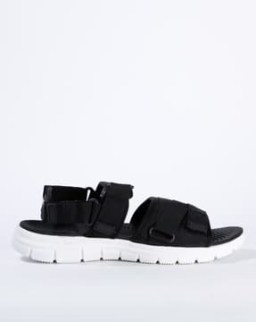 red tape leather sandals