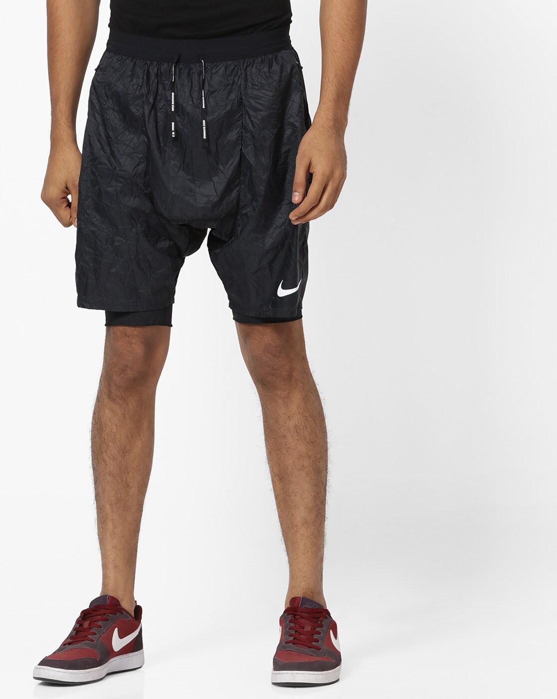 nike layered shorts