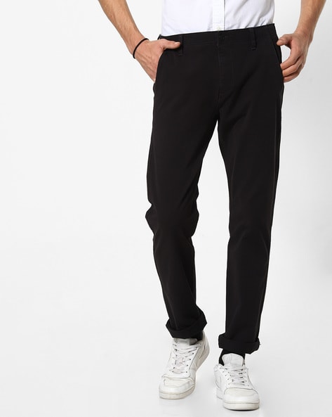 Levi's 501 Men Black Straight Regular Trousers W34 L32 | Fabb Fashion