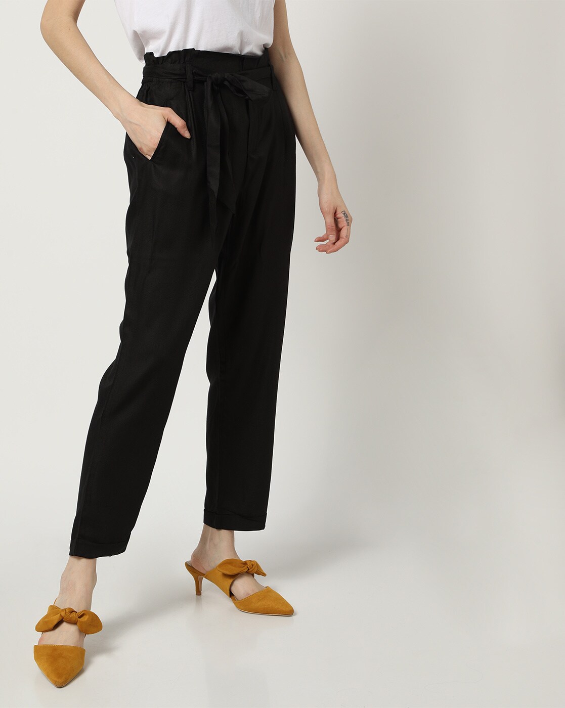 black trousers women