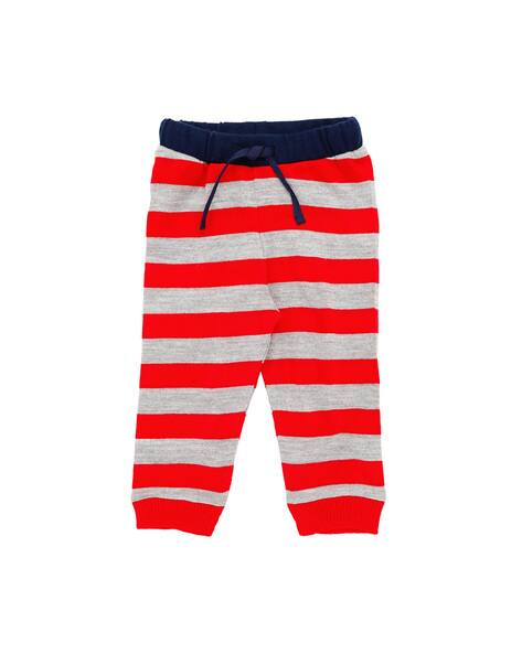 red baby joggers