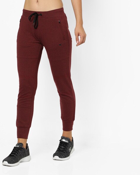 maroon track pants womens