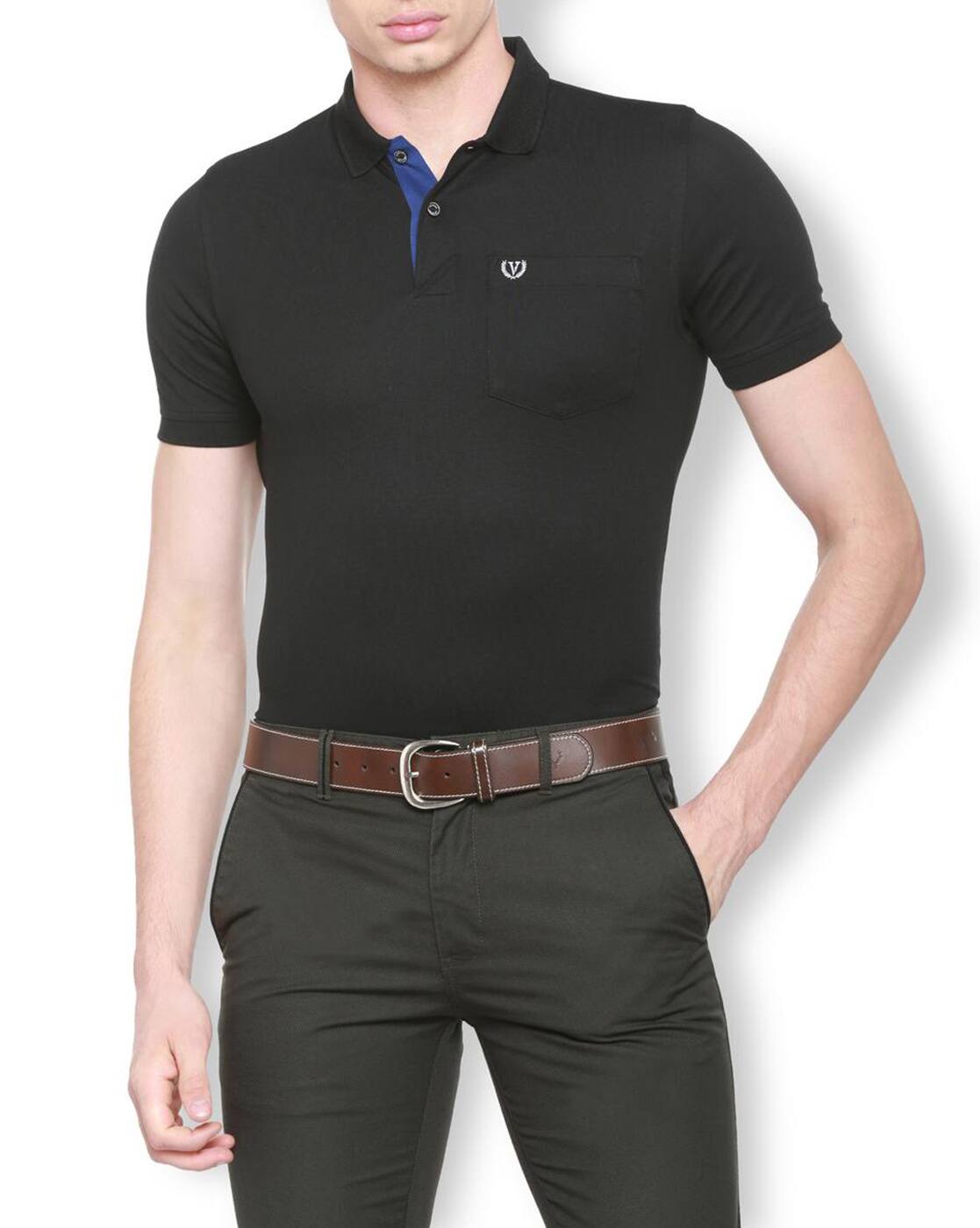 Buy Black Tshirts for Men by VAN HEUSEN 