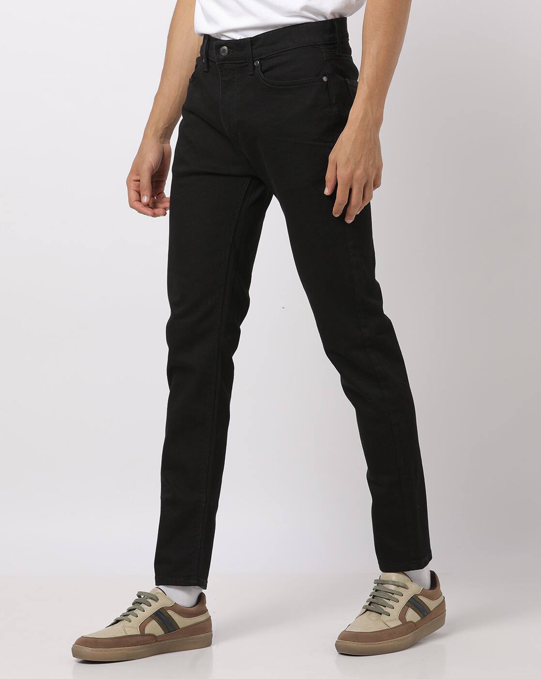 marks and spencer black jeans mens