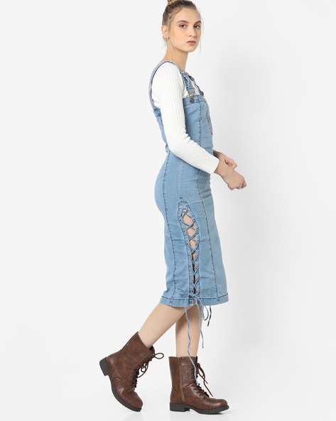 See By Chloé Pinafore Denim Dress | Chloé MA