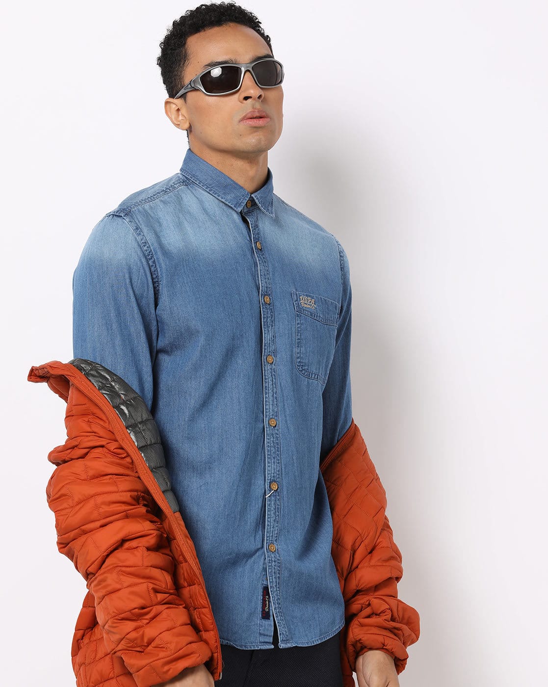 us polo denim shirts