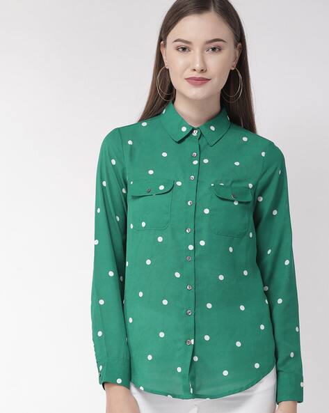 green emerald velvet dress THE LECKER DOT SPORT SHIRT