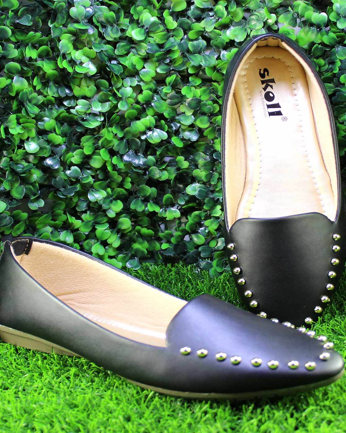 Buy Black Flat Shoes for Women by SKOLL Online Ajio