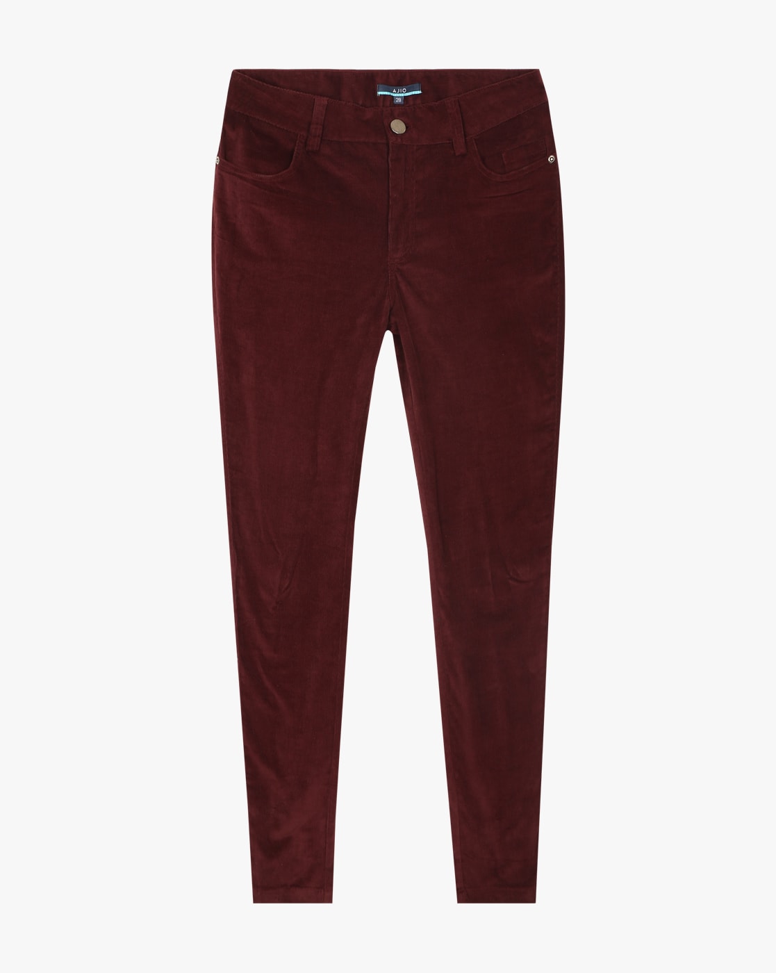 Dobell Burgundy Corduroy Trousers  Dobell