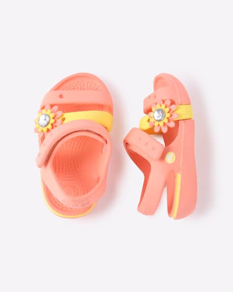 Buy Coral Orange Sandals for Girls by CROCS Online