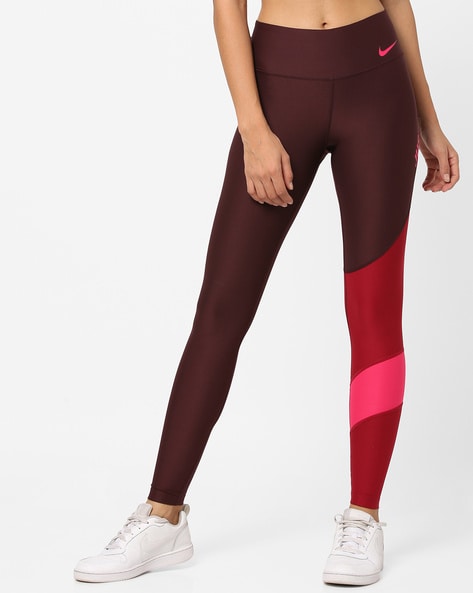 nike colour block leggings