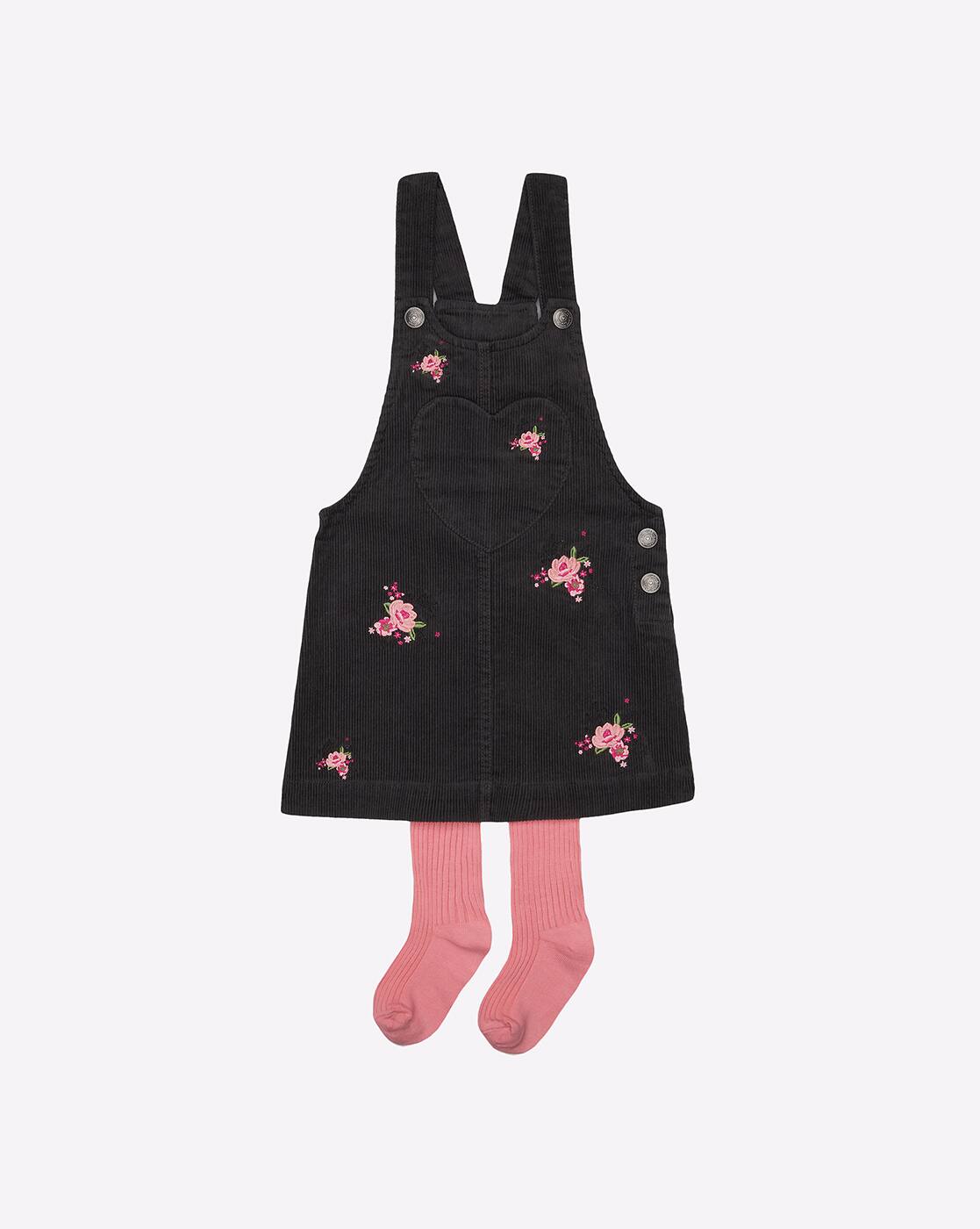 floral dungaree dress