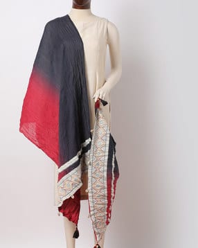 rangriti Colourblock Dupatta with Shell Accents-picture-49