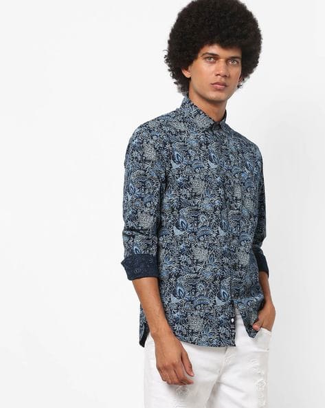Buy Navy Blue Shirts for Men by NETPLAY 