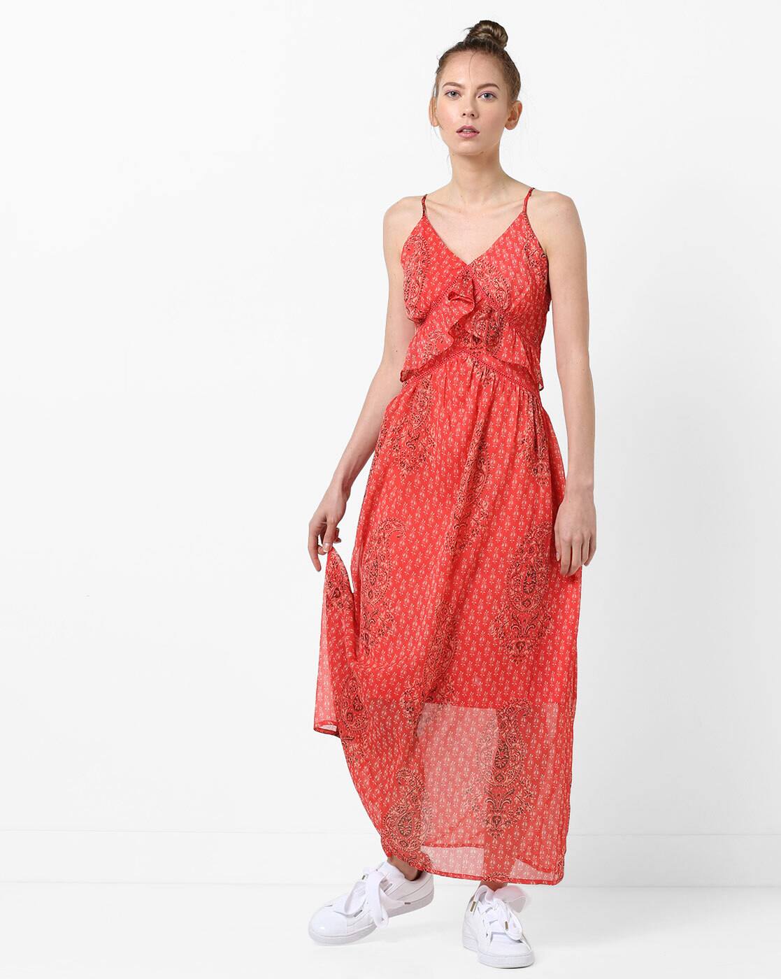 ajio long dresses