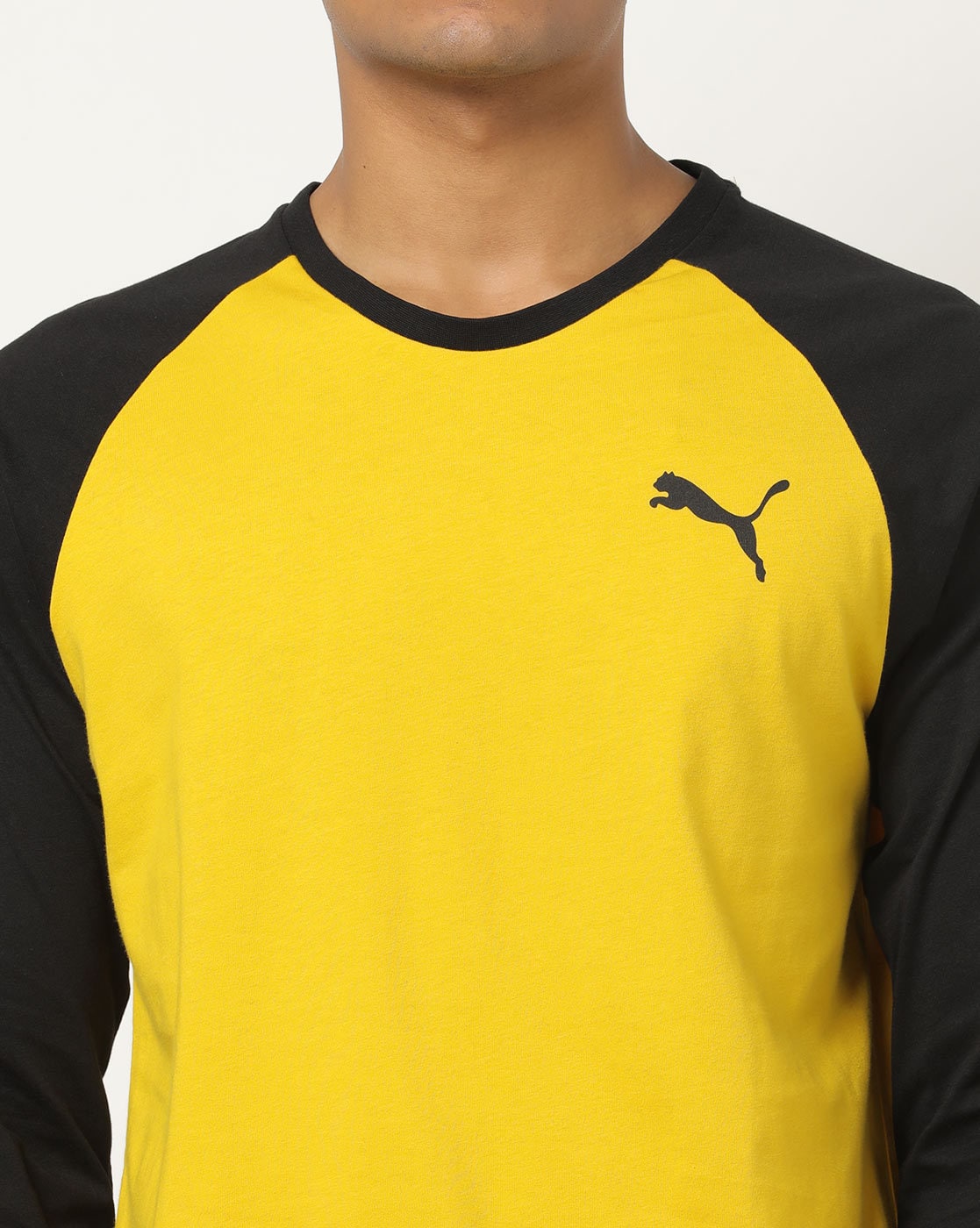 puma yellow t shirt full sleeve