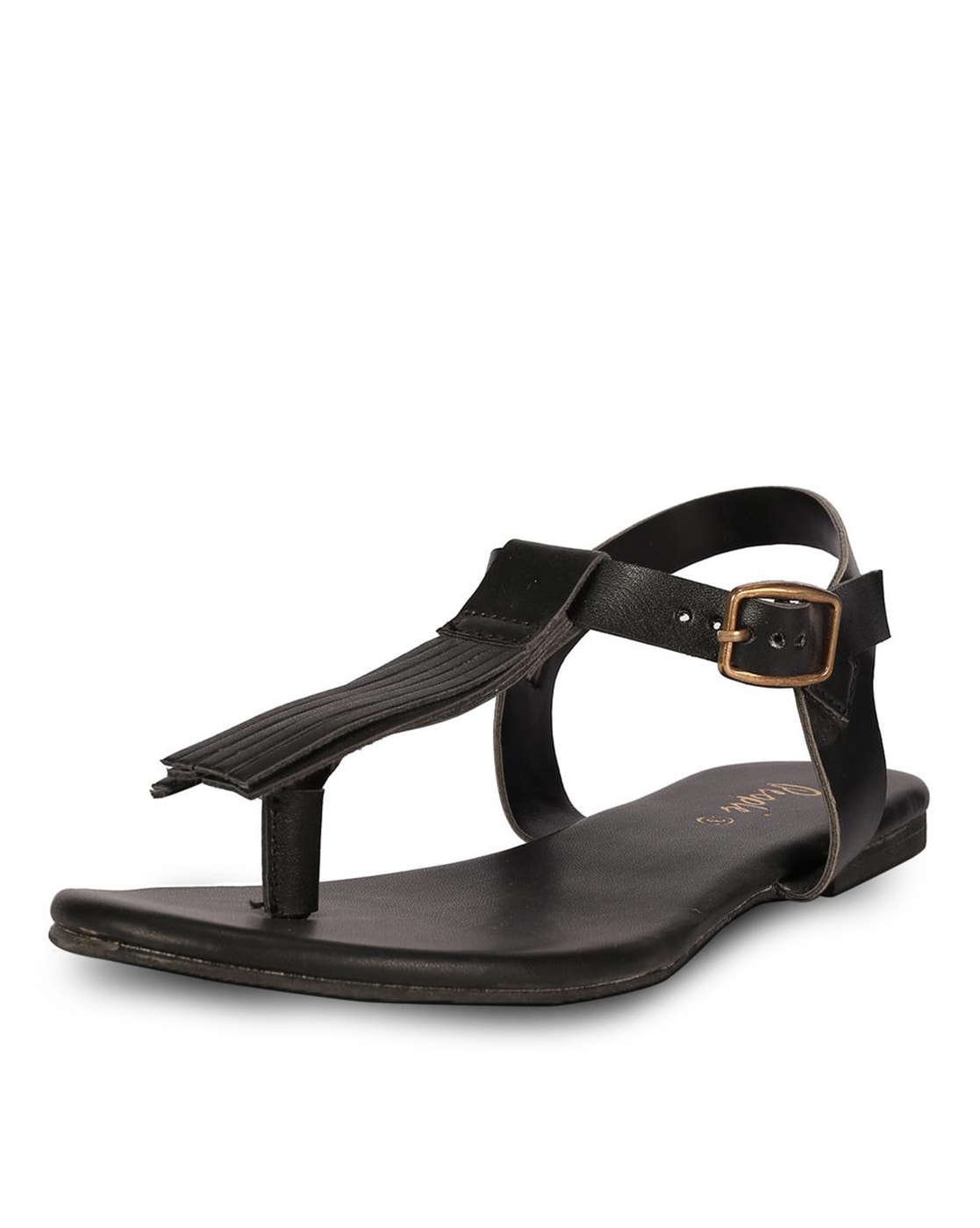 dressy black flat sandals