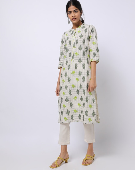 Aurelia off 2025 white kurta