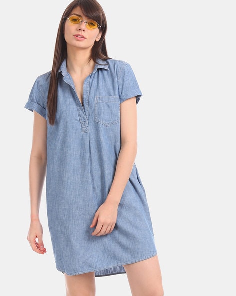 denim shirt dress gap