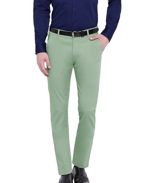Buy Mocha Brown Trousers & Pants for Men by HANCOCK Online | Ajio.com