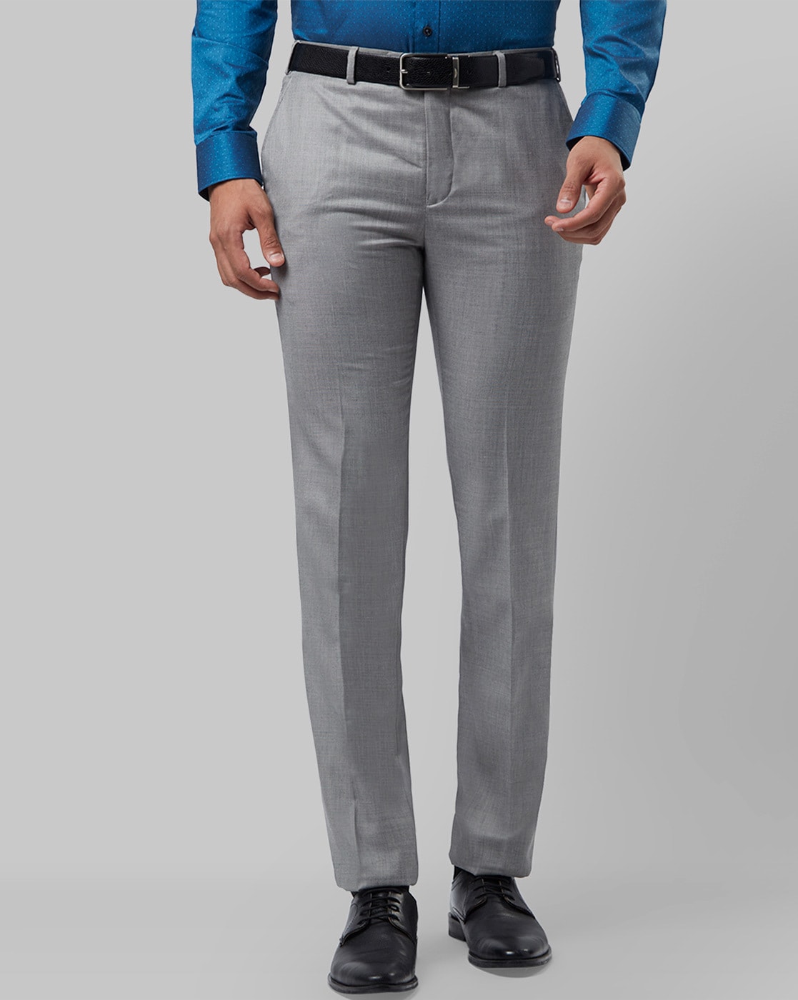 Buy Raymond Men Beige Contemporary Fit Formal Trousers - Trousers for Men  386278 | Myntra
