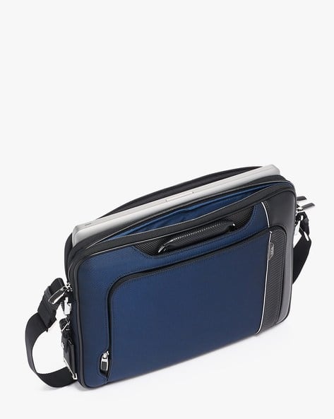 tumi blue laptop bag