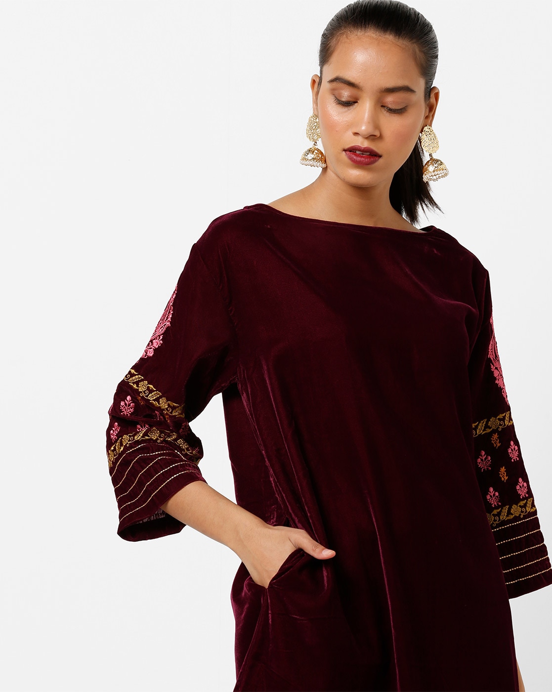 velvet kurtis online