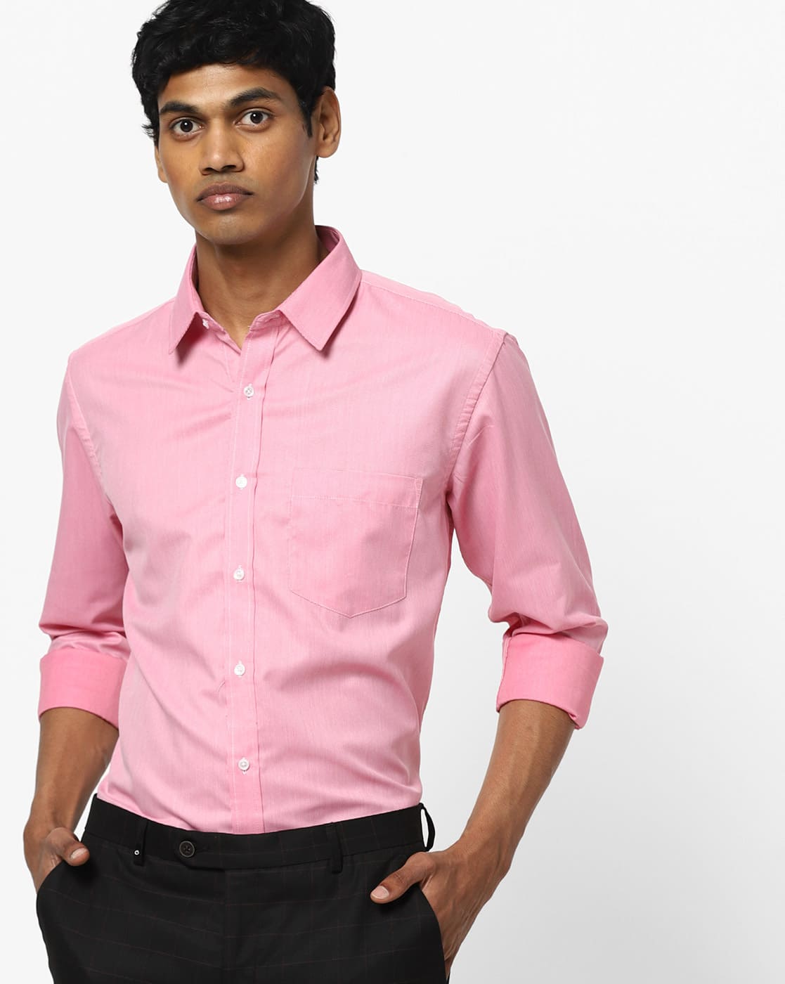 Buy Pink Shirts for Men by OXEMBERG 