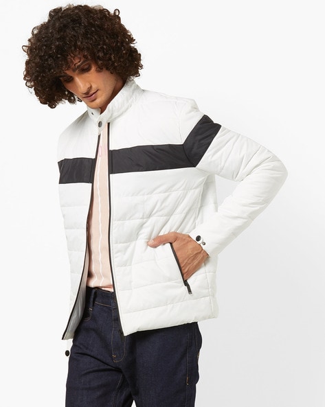 off white quilted jacket