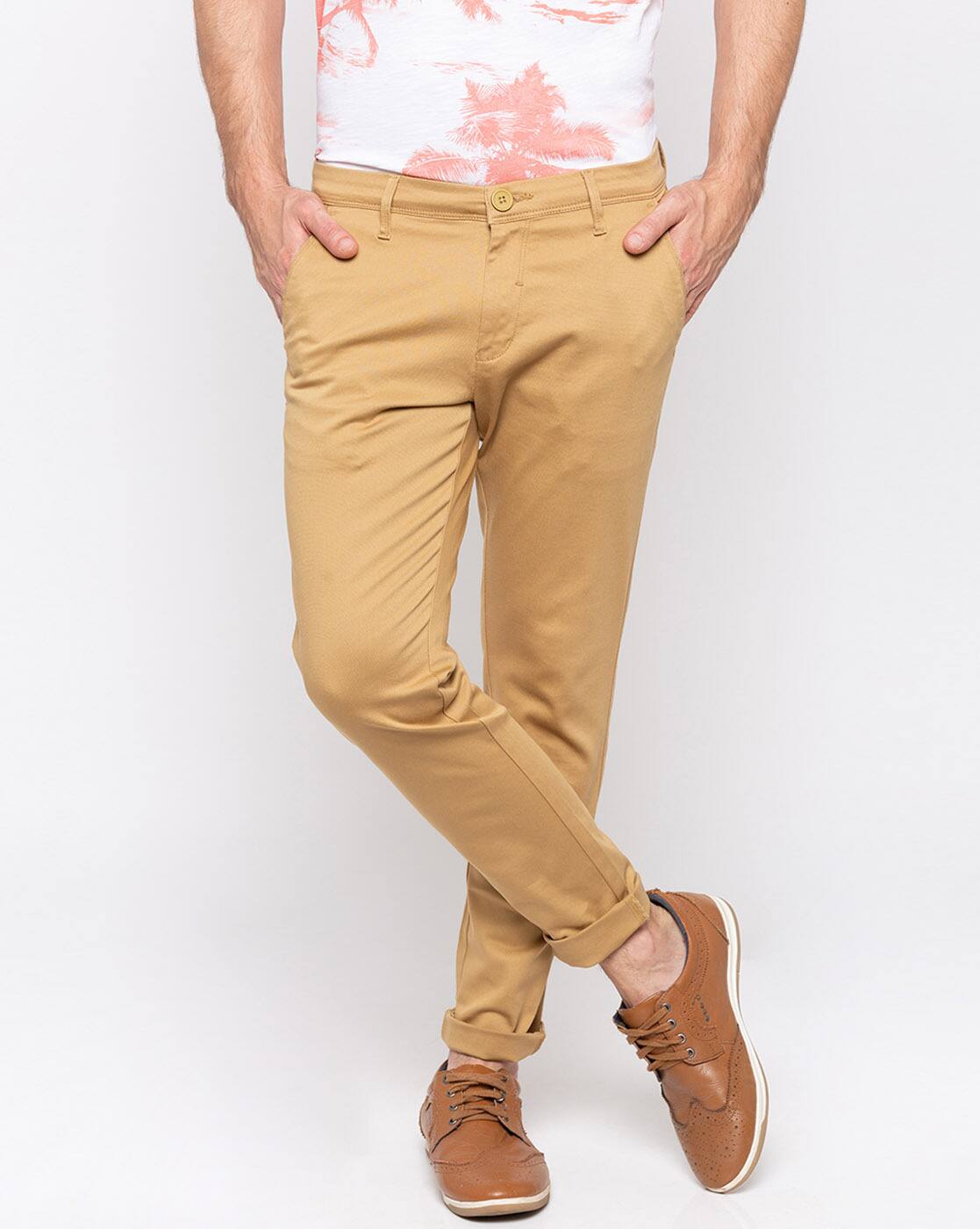 mid rise khaki pants