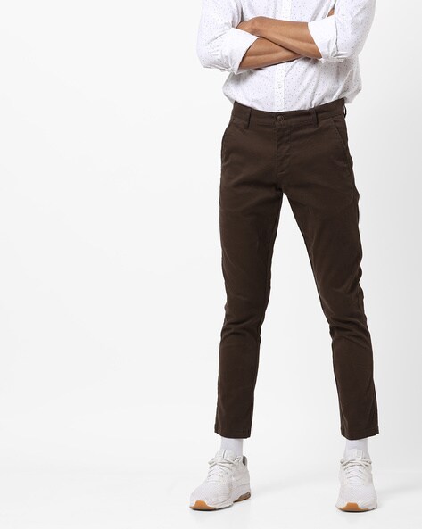 slim fit ankle trousers