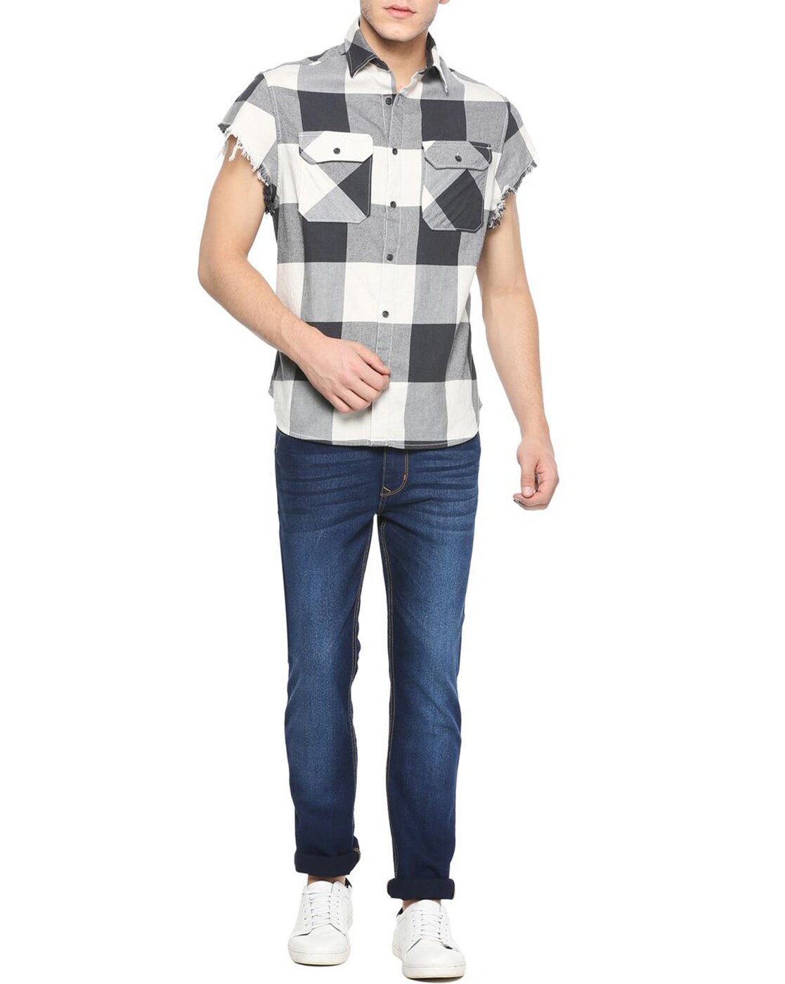 Buy Black White Shirts For Men By People Online Ajio Com