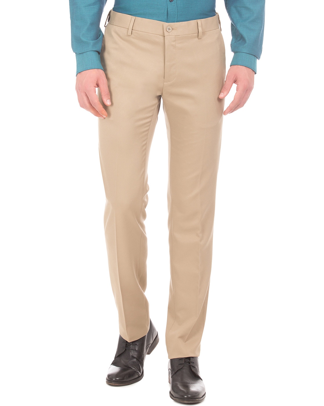 Buy Excalibur Men's Slim Trouser Pants (EXMETRO20033Z01_Black_38) at  Amazon.in