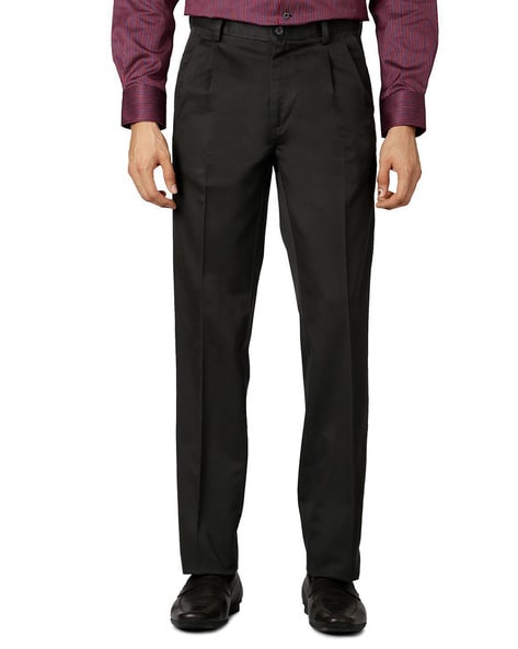 Buy Peter England Men Brown Solid Formal Trousers  Trousers for Men  1888214  Myntra