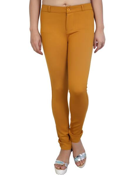 mustard yellow womens skinny jeans