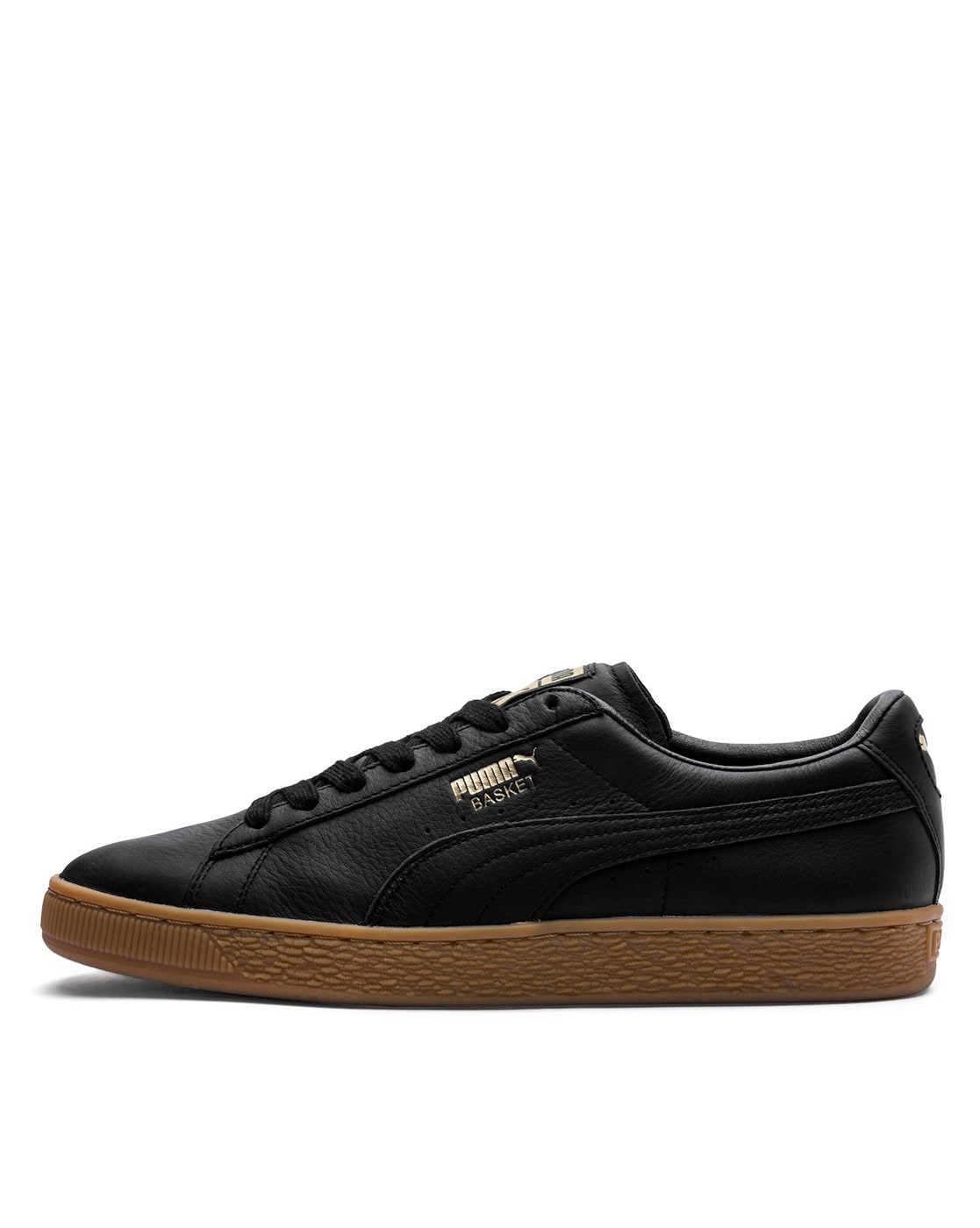 puma basket black gold