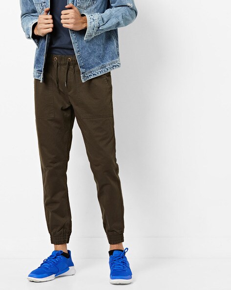 Buy Olive Green Trousers & Pants for Men by AJIO Online