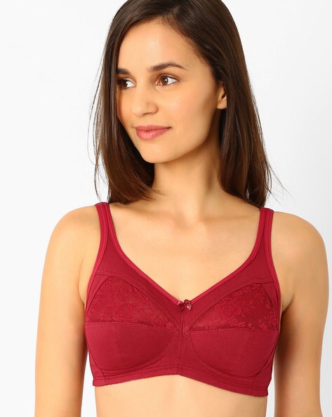 Full Coverage Bra with Lace Detail