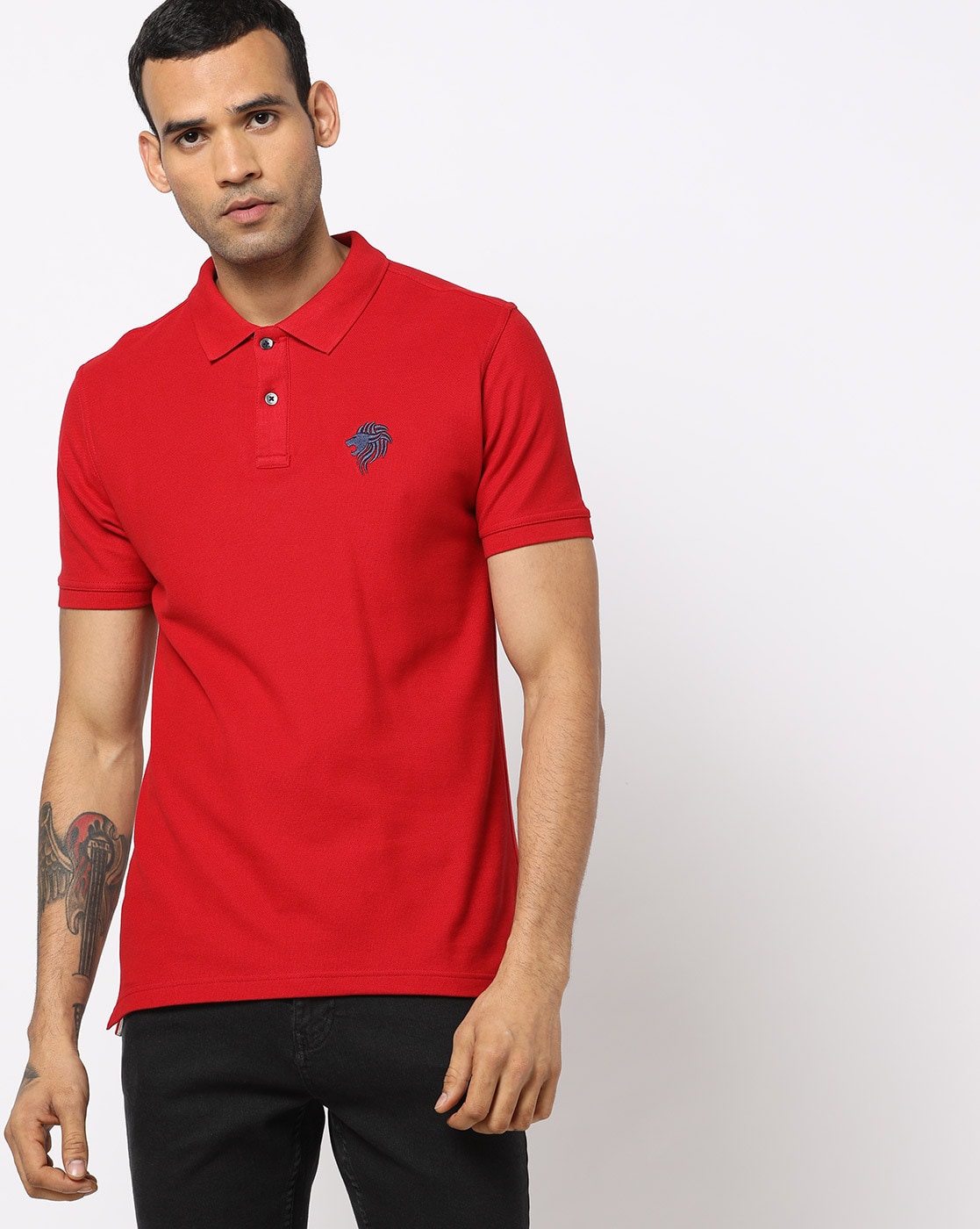polo t shirt red