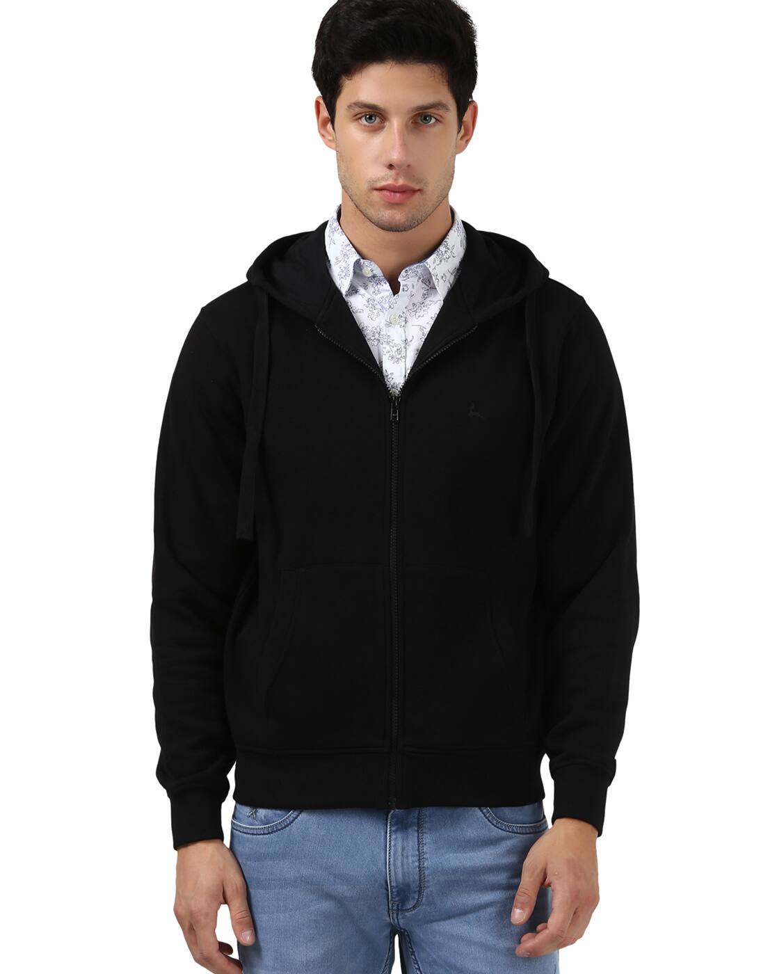 Buy Black Sweatshirt & Hoodies for Men by PARX Online | Ajio.com