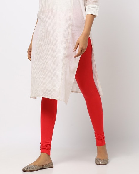 Buy Biba Light Melange Grey Art Silk Cotton Leggings online