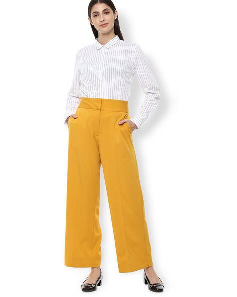 Ladies yellow trousers Clearance