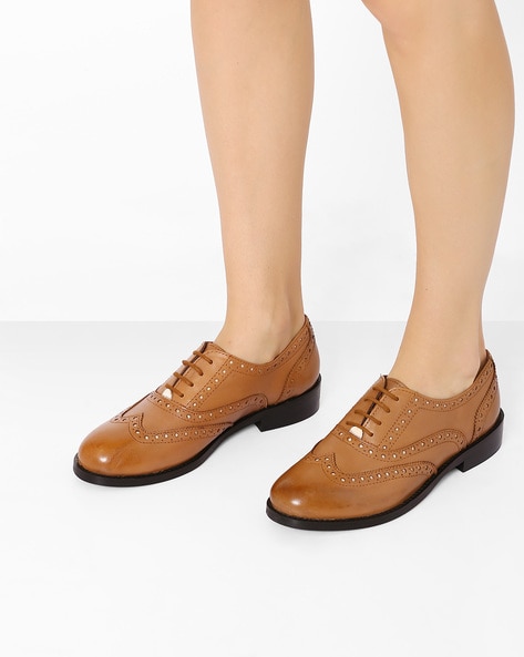 Buy Tan Brown Flat Shoes for Women by Hats Off Accessories Online 