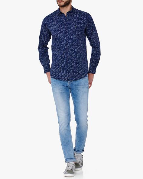 Buy Royal Blue Shirts for Men by MUFTI 