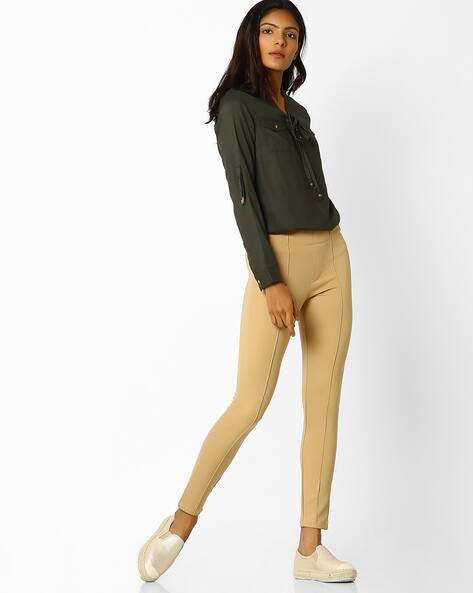 Buy Beige Jeans Jeggings for Women by KRAUS Online