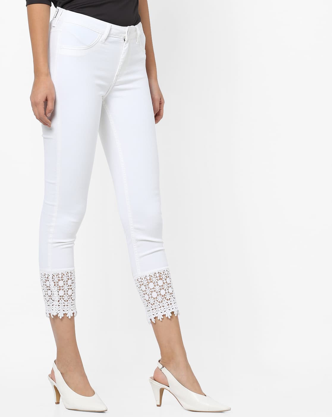 flying machine white jeans